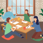 Bingo na internet com famí­lia e amigos